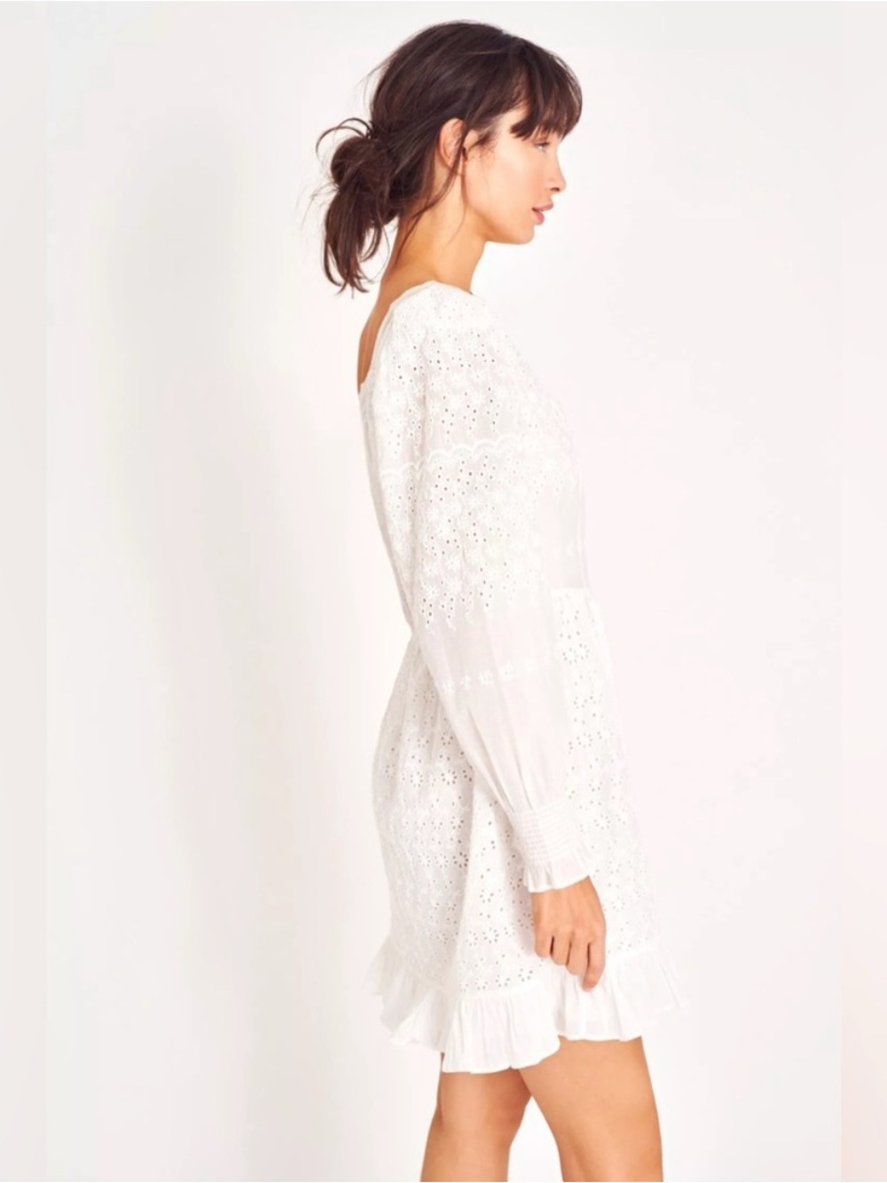 LoveShackFancy Preslina Dress True White Size 2 NWT - Picture 4 of 9